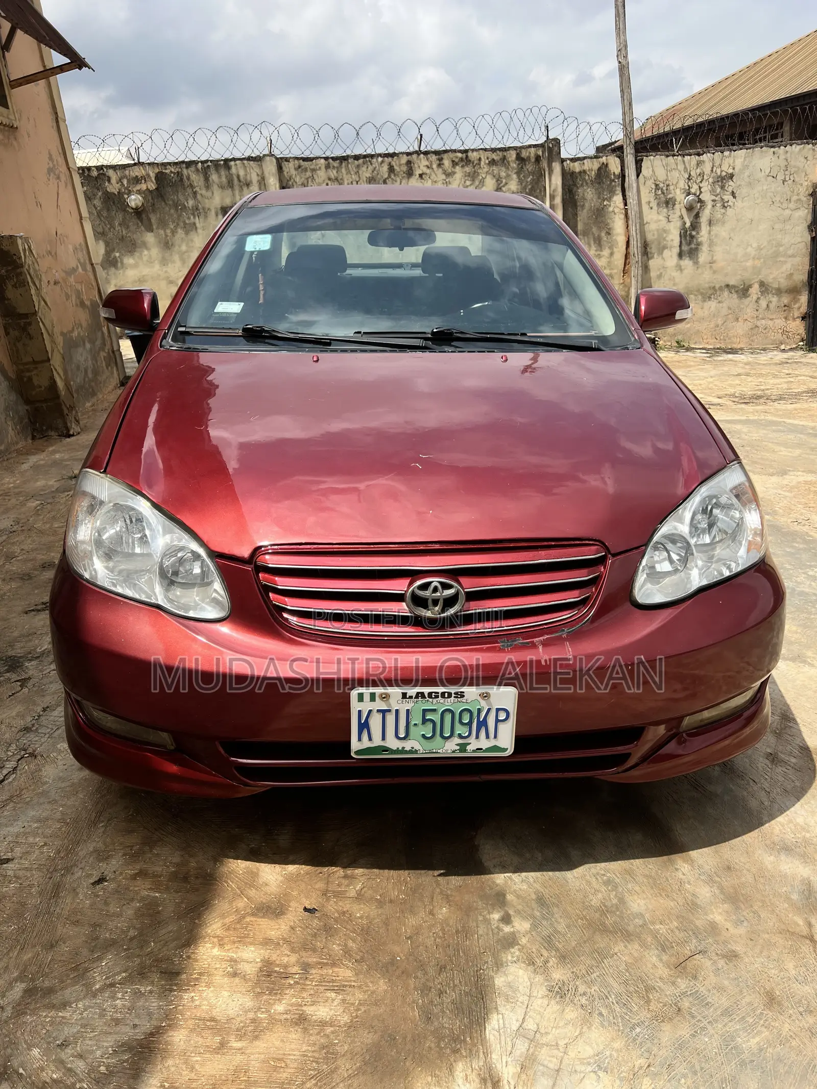 Toyota Corolla Sedan 2004 Red