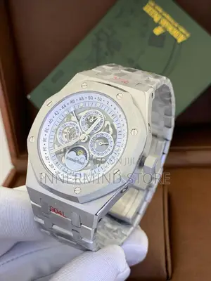 High Quality Audemars Piguet Automatic Engine Silver Chain