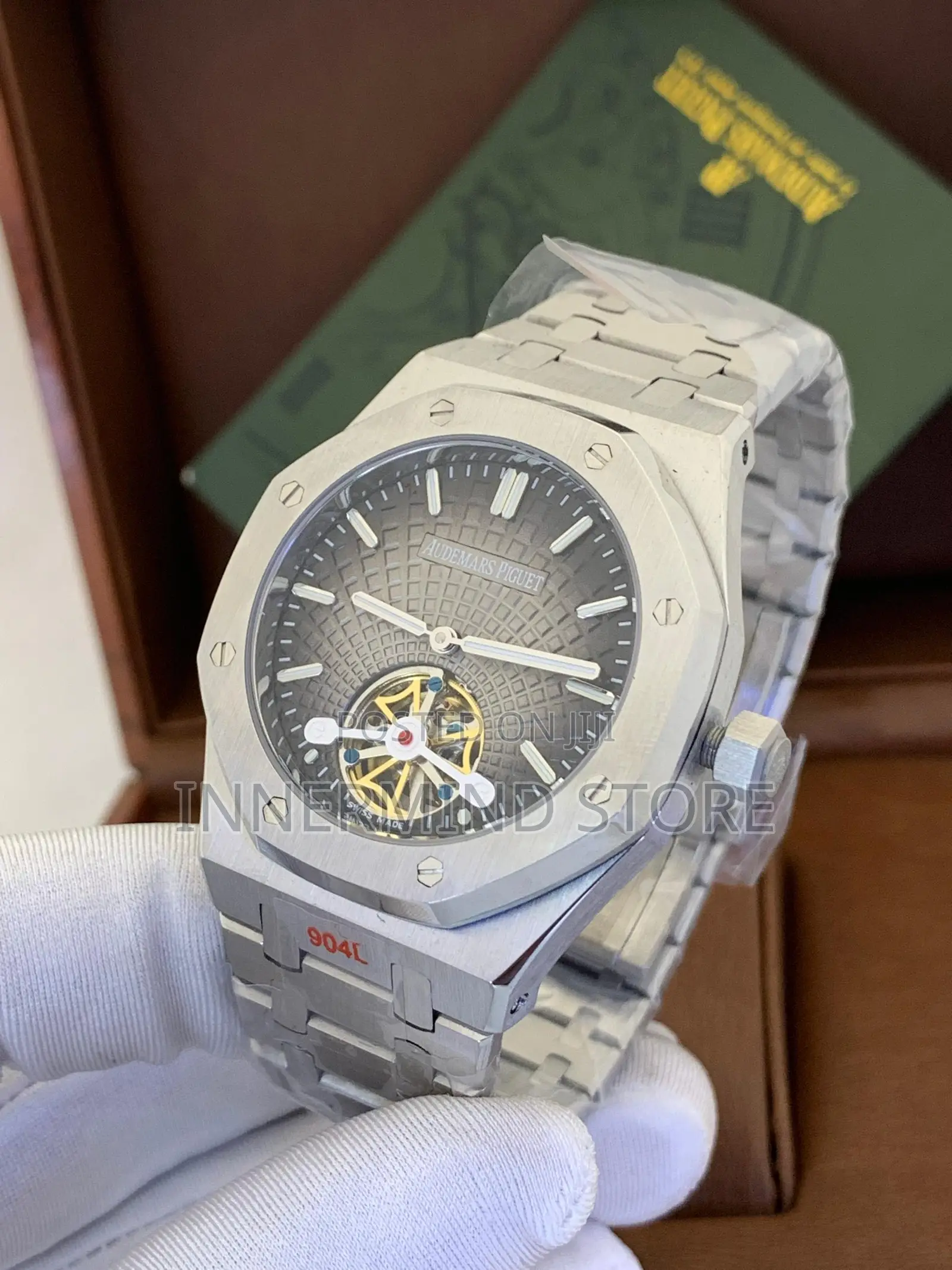 High Quality Audemars Piguet Automatic Engine Silver Chain