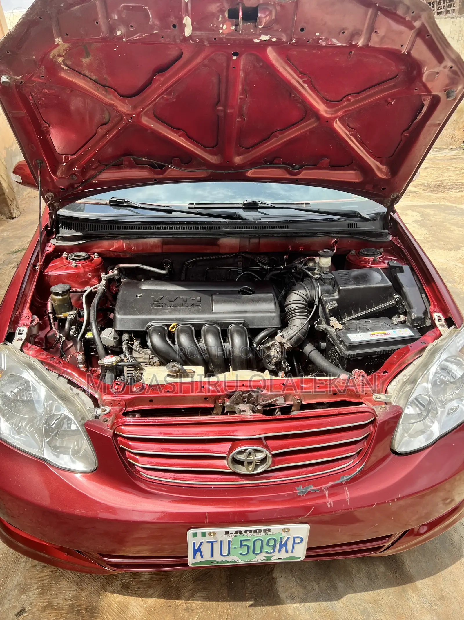 Toyota Corolla Sedan 2004 Red