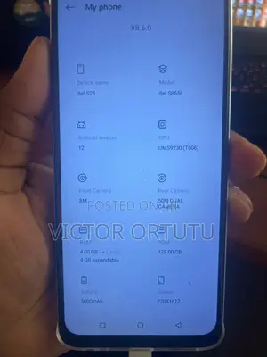 Itel S23 128 GB White