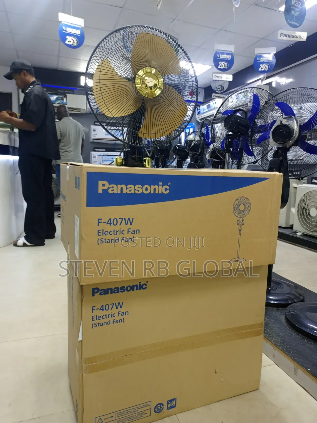 Panasonic Standing Fan With Side Lights | F-407w