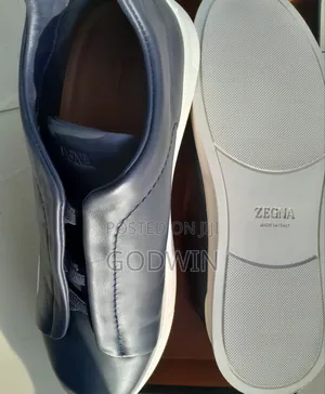Zegna Triple Stitch Italian Designer Sneakers - Size 47