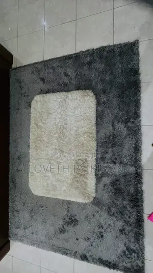 Grey Shaggy Centre Rug – Large & Soft