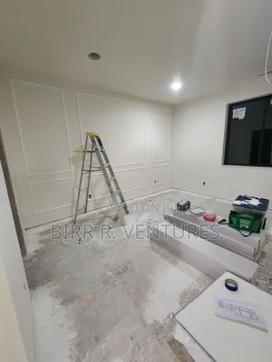 Gypsum Board Walls for Separate Work Areas