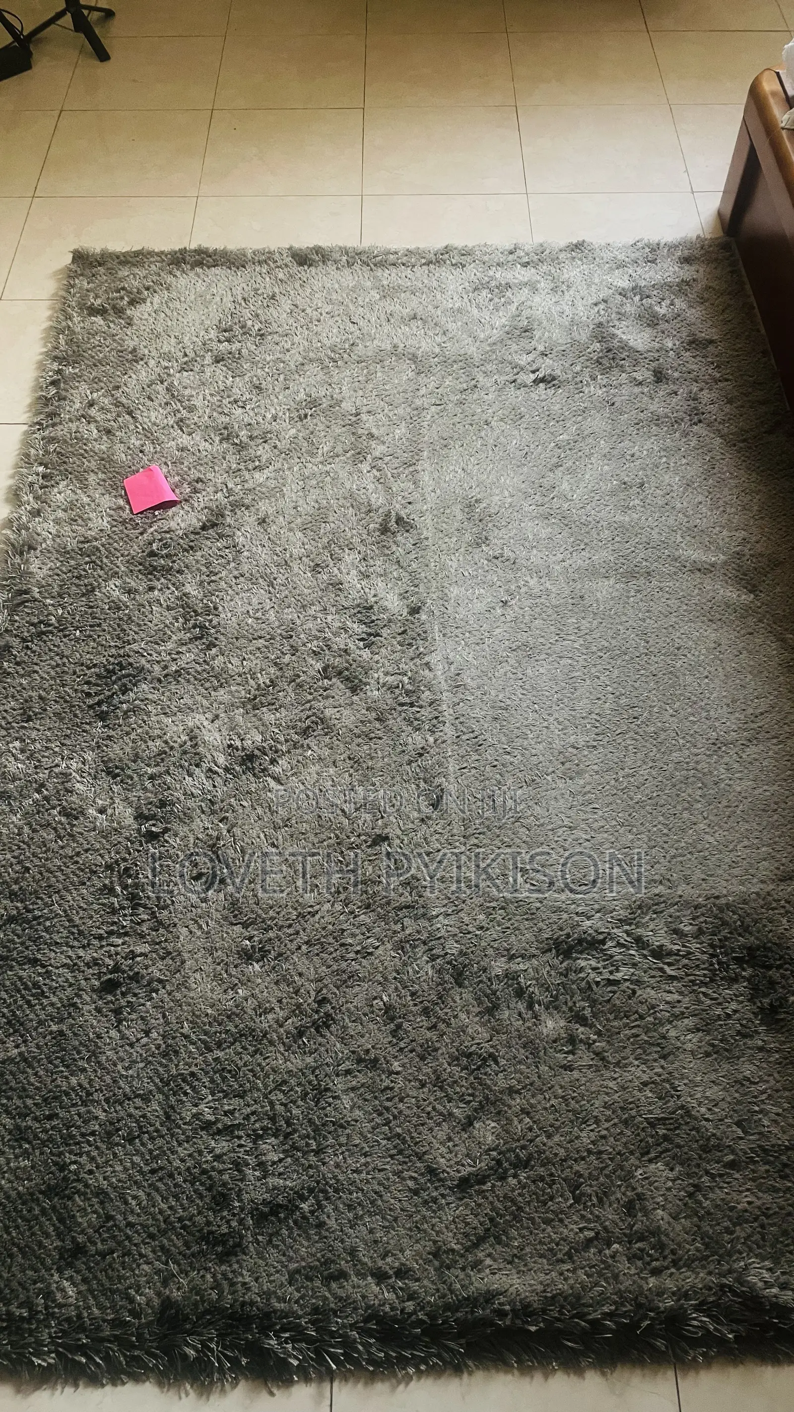 Grey Shaggy Centre Rug – Large & Soft