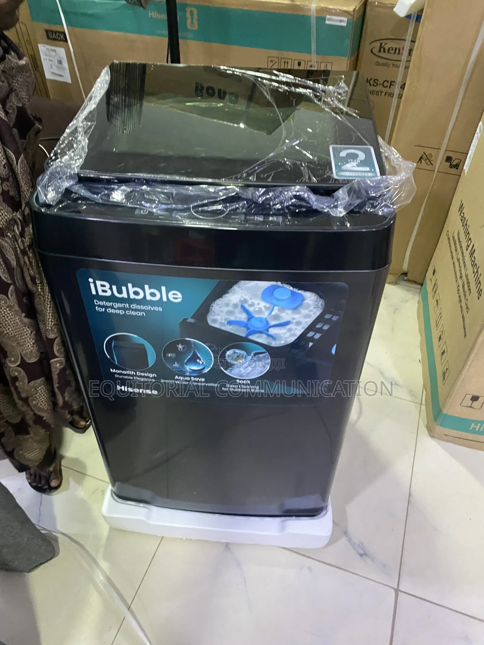 Hisense 11KG Fully Automatic Top Loader With 8 Wash Cycles