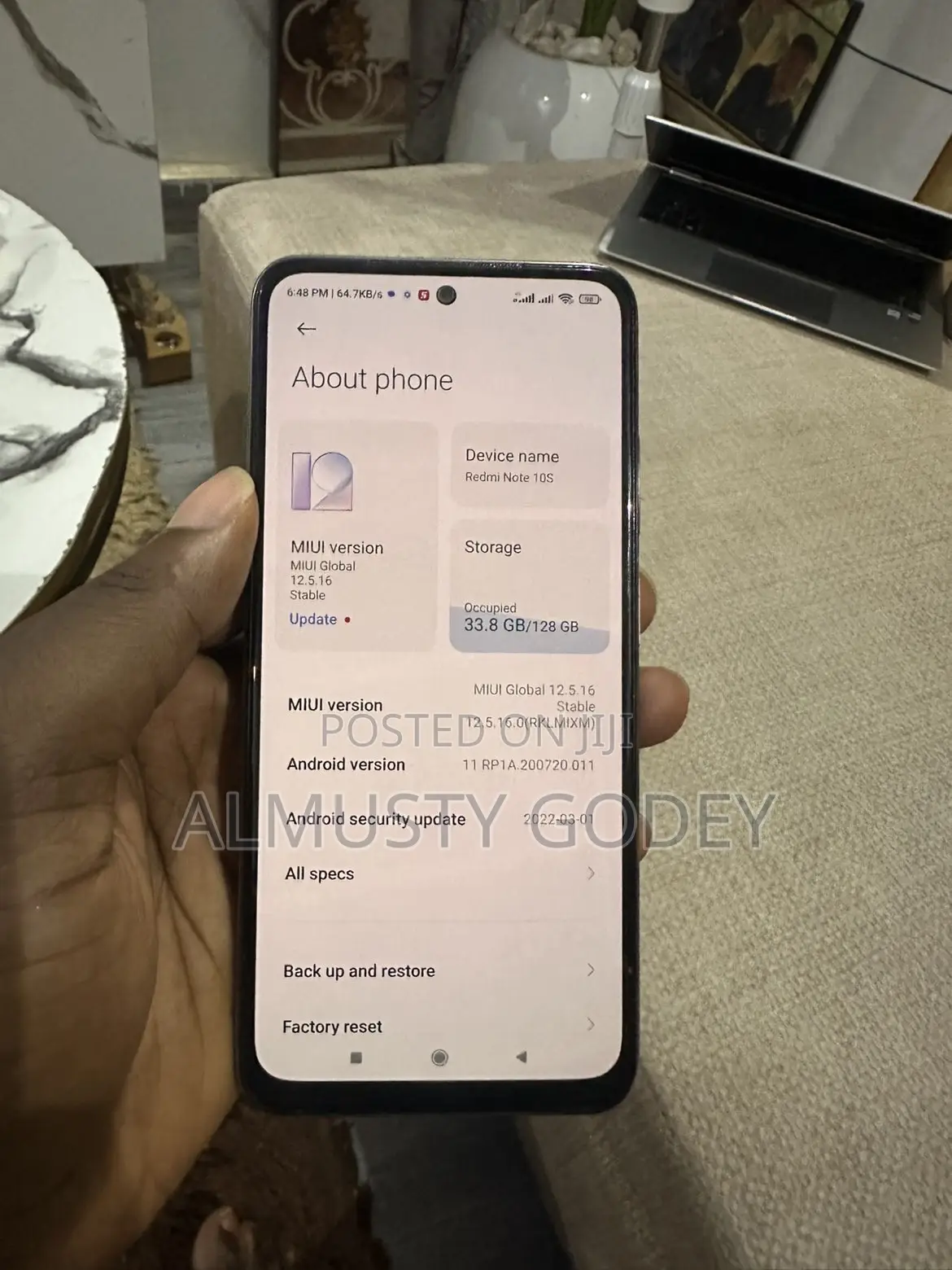 Xiaomi Redmi Note 10 128 GB Gold