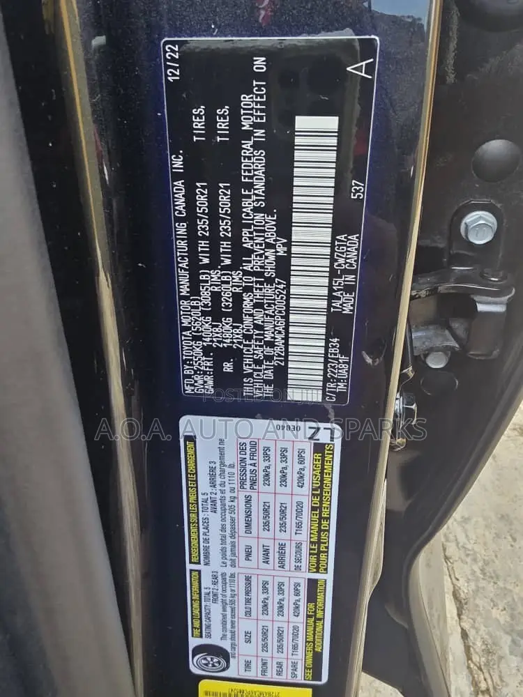Lexus RX 2023 Black