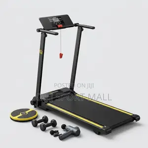 2HP Treadmill Machine With Twister, Dumbbells and Massager