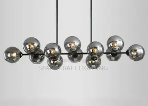 Luxury Dinning Glass Chandelier by 12 Glass