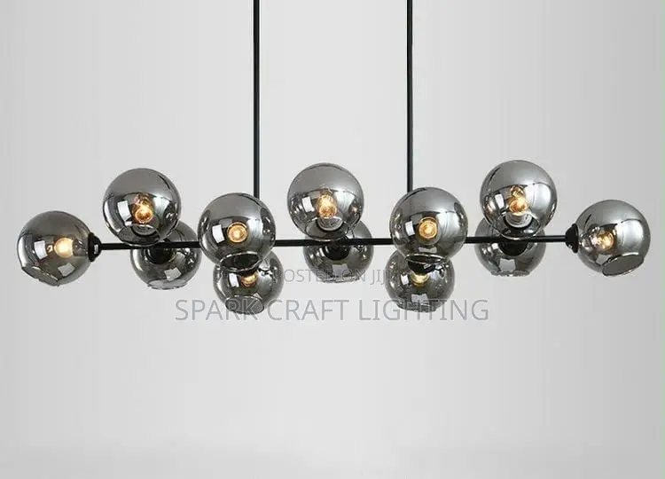 Luxury Dinning Glass Chandelier by 12 Glass
