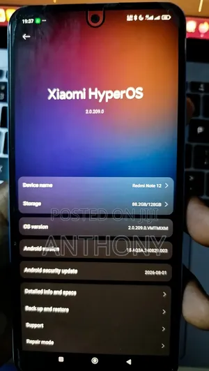 Xiaomi Redmi Note 12 4G 128 GB Blue