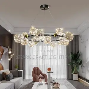 Crystal Bubble Ring Chandelier