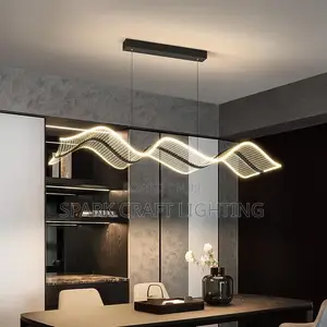 Modern Minimalist LED Wave Pendant Light Dining Chandelier by 1200mm