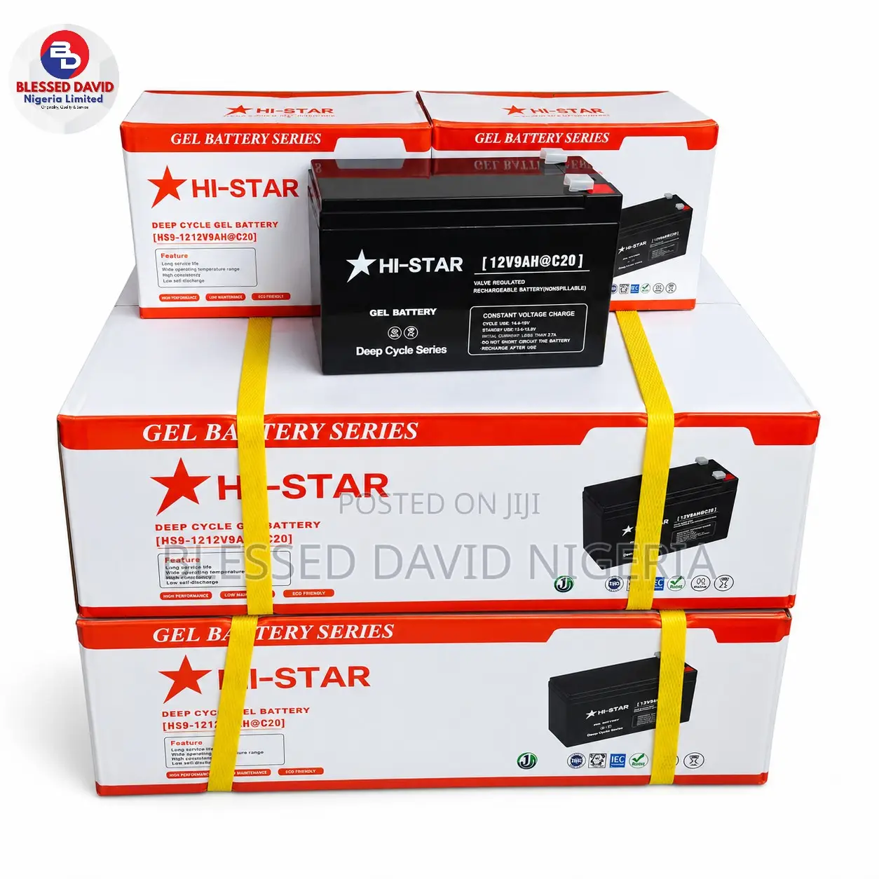 Hi-Star 12V 9Ah Deep Cycle Gel Replacement Battery