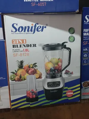 Sonifer 2 in 1 With Grinder Cup Electric 1.8L Plastic Jar Blender