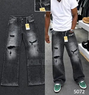 Premium Men's Baggy Cargo Jeans – Stylish