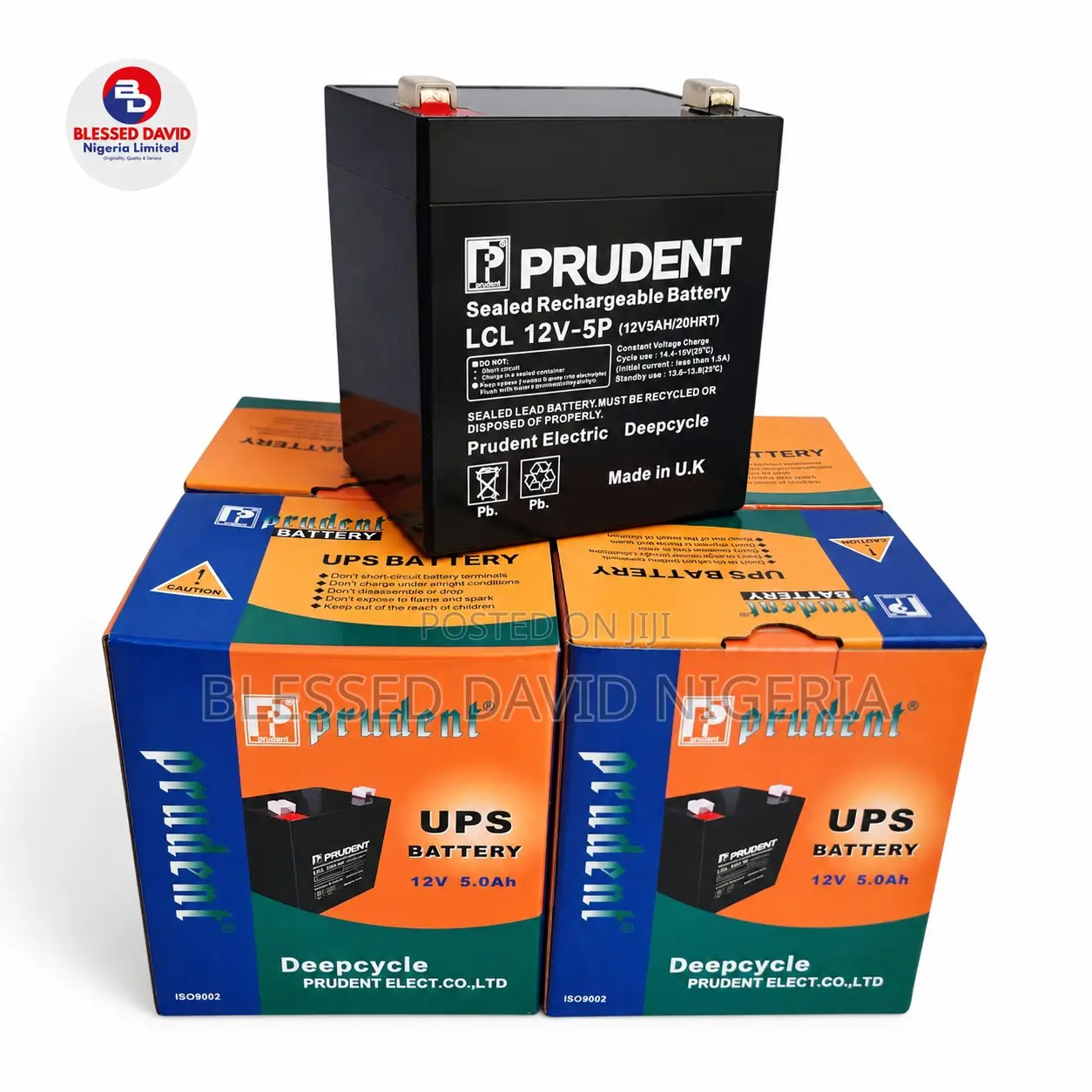 Prudent 12V 5Ah Deep Cycle Sealed Replacement Battery