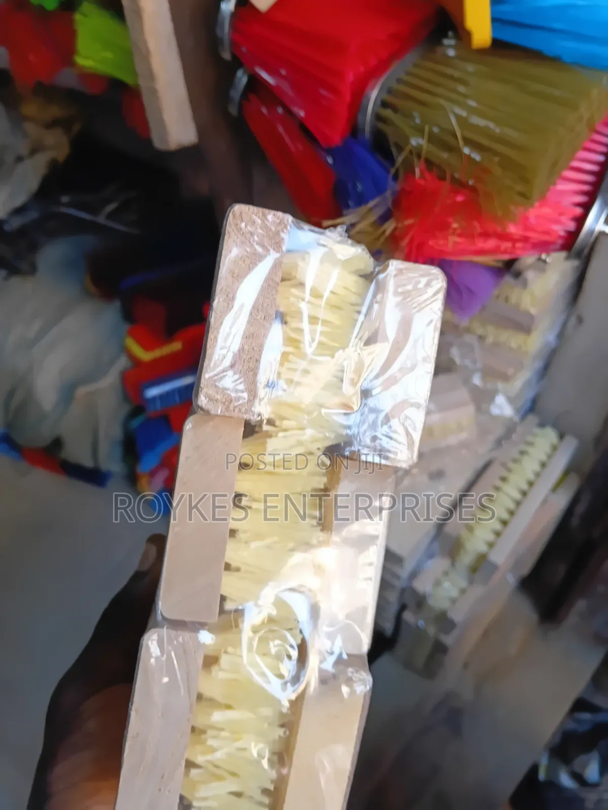 Hard Brush Mop With Stick