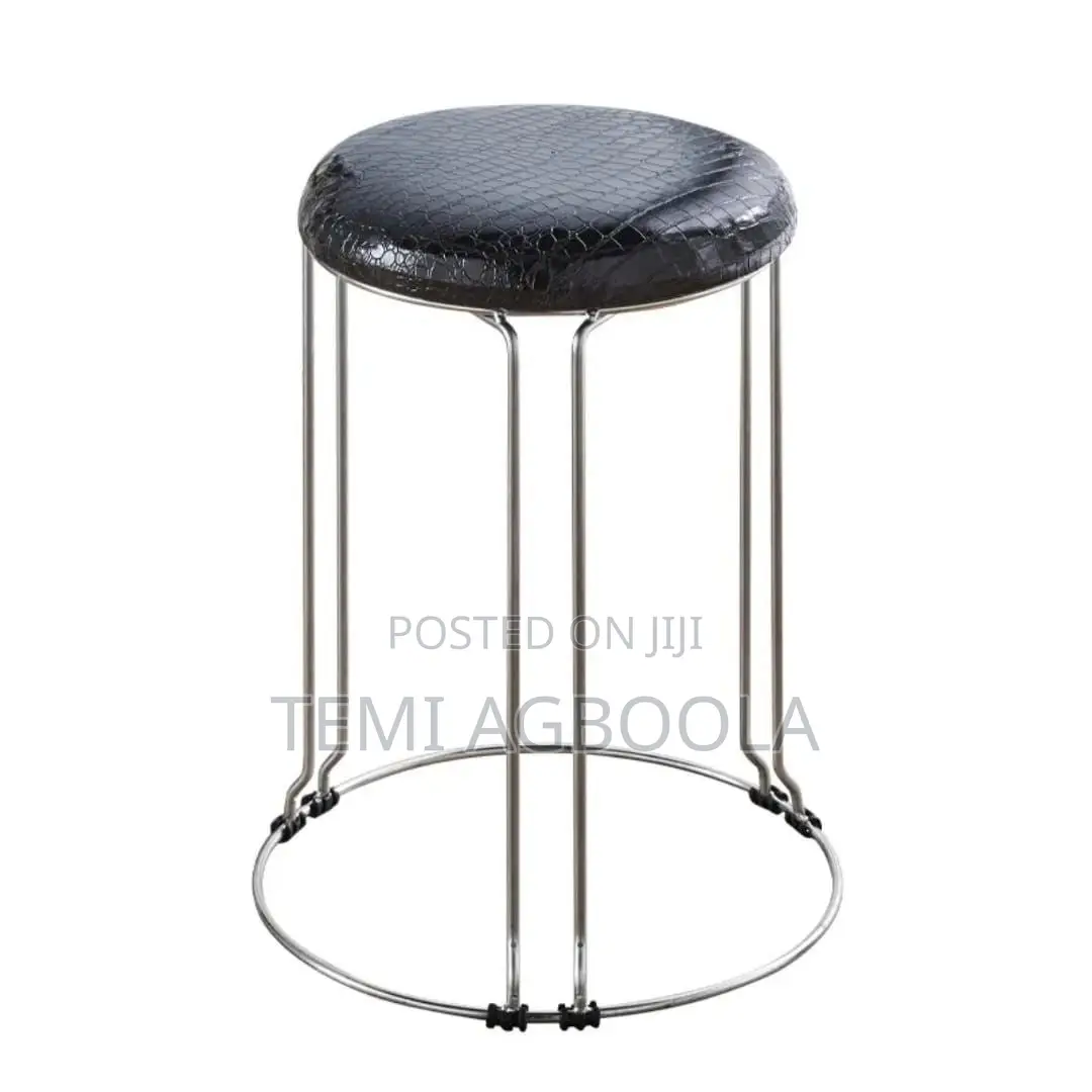Round Metal Morden Stackable Dinning Stool Chair
