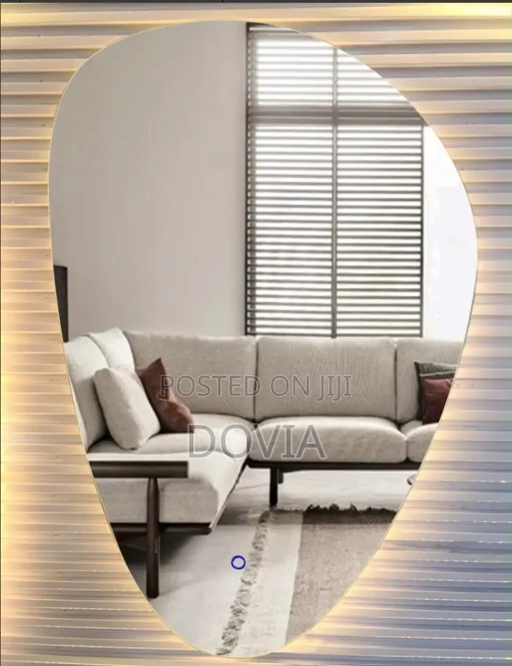 Premium Wall Mounted Irregular LED Mirror Asymmetrical SmartBacklMirro