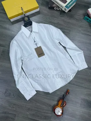 Burberry Luxury Men's Shirts Plain Design Good Quality Well Branded