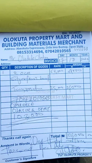 Olokuta Property Mart Polystyrene Company