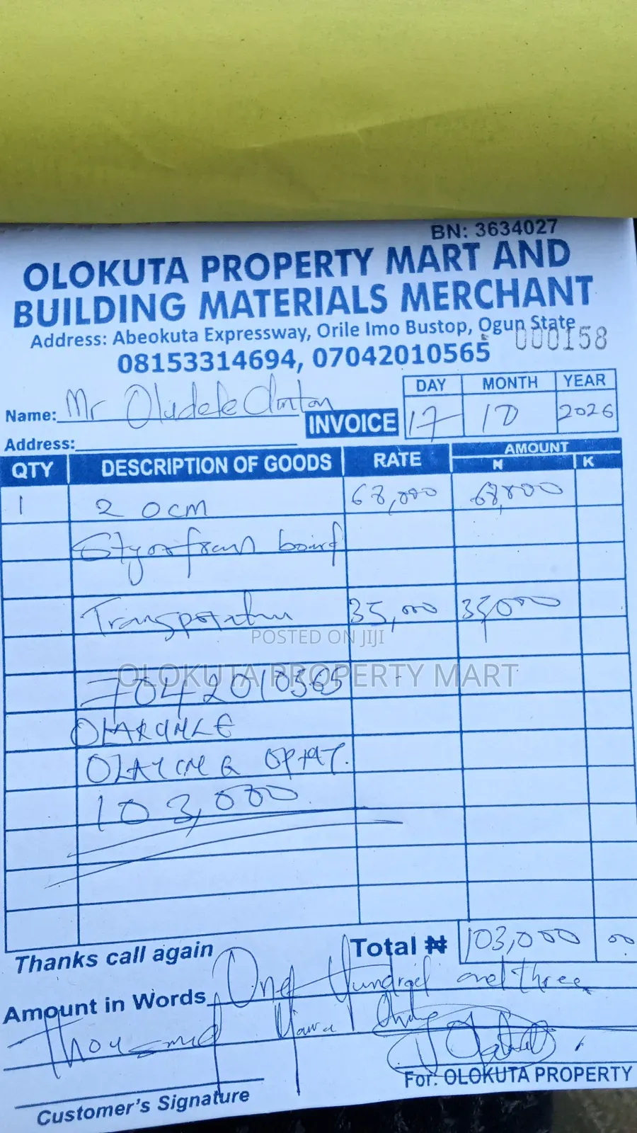 Olokuta Property Mart Polystyrene Company