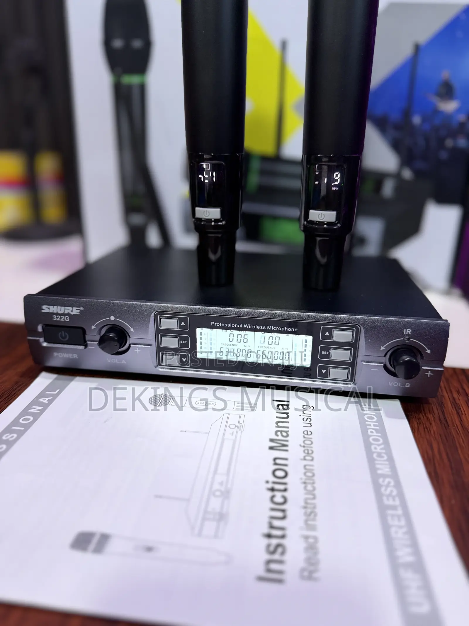 Professional Shure Wireless Microphone MLG-322f