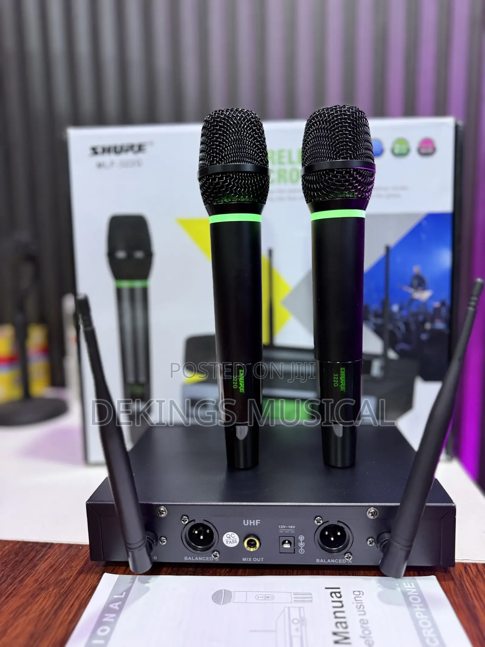 Professional Shure Wireless Microphone MLG-322f