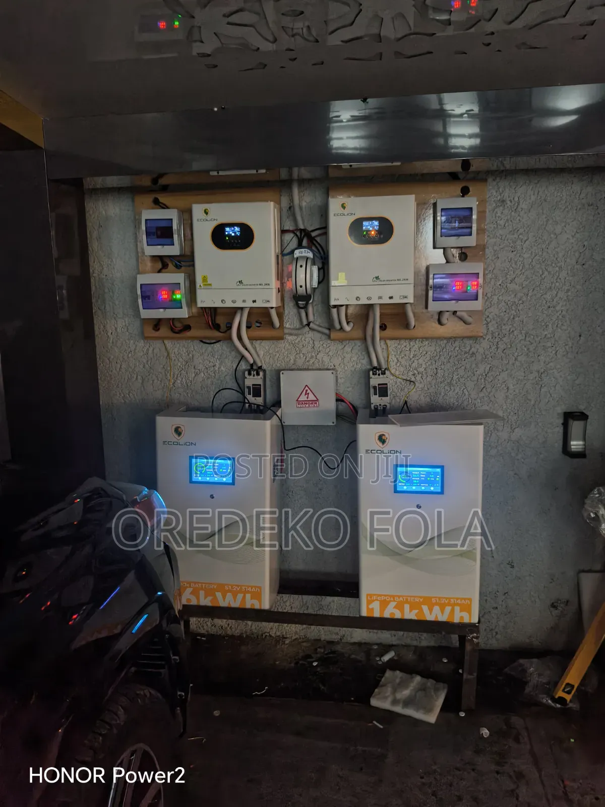 20kva Hybrid Inverter 32kwh Lithium Battery Solar Installation