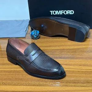 Black and Brown Tomford Loafers