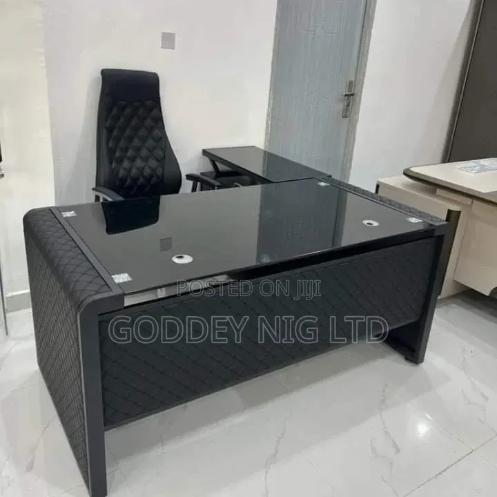 Solid Office Table With Extension