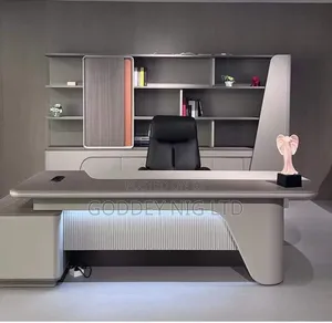Solid Office Table With Extension