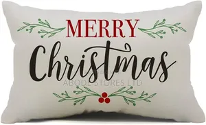 Christmas Throw Pillow12 X 20 Multicolor Merry Christmas Throw Pillow