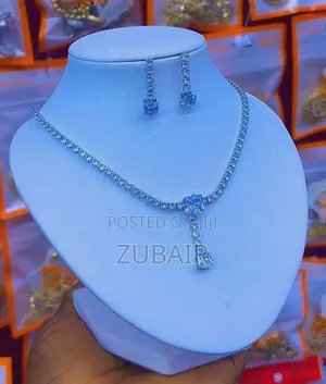 Silver Necklace and Earrings