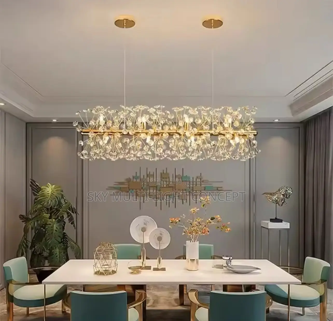 Modern K9 Crystal Hanging Chandelier