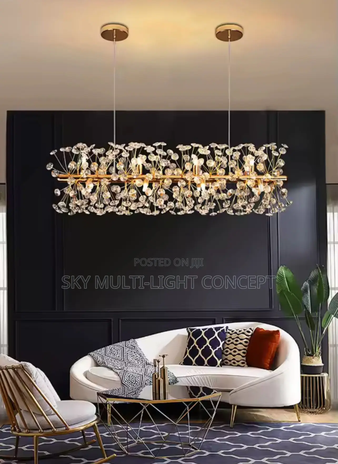 Modern K9 Crystal Hanging Chandelier