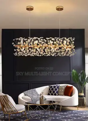 Modern K9 Crystal Hanging Chandelier