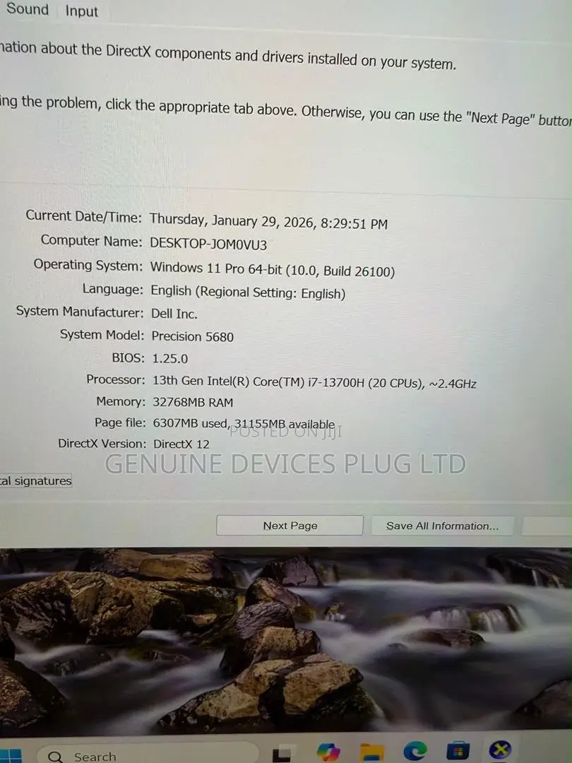 New Laptop Dell Precision 5680 32GB Intel Core i7 SSD 1T