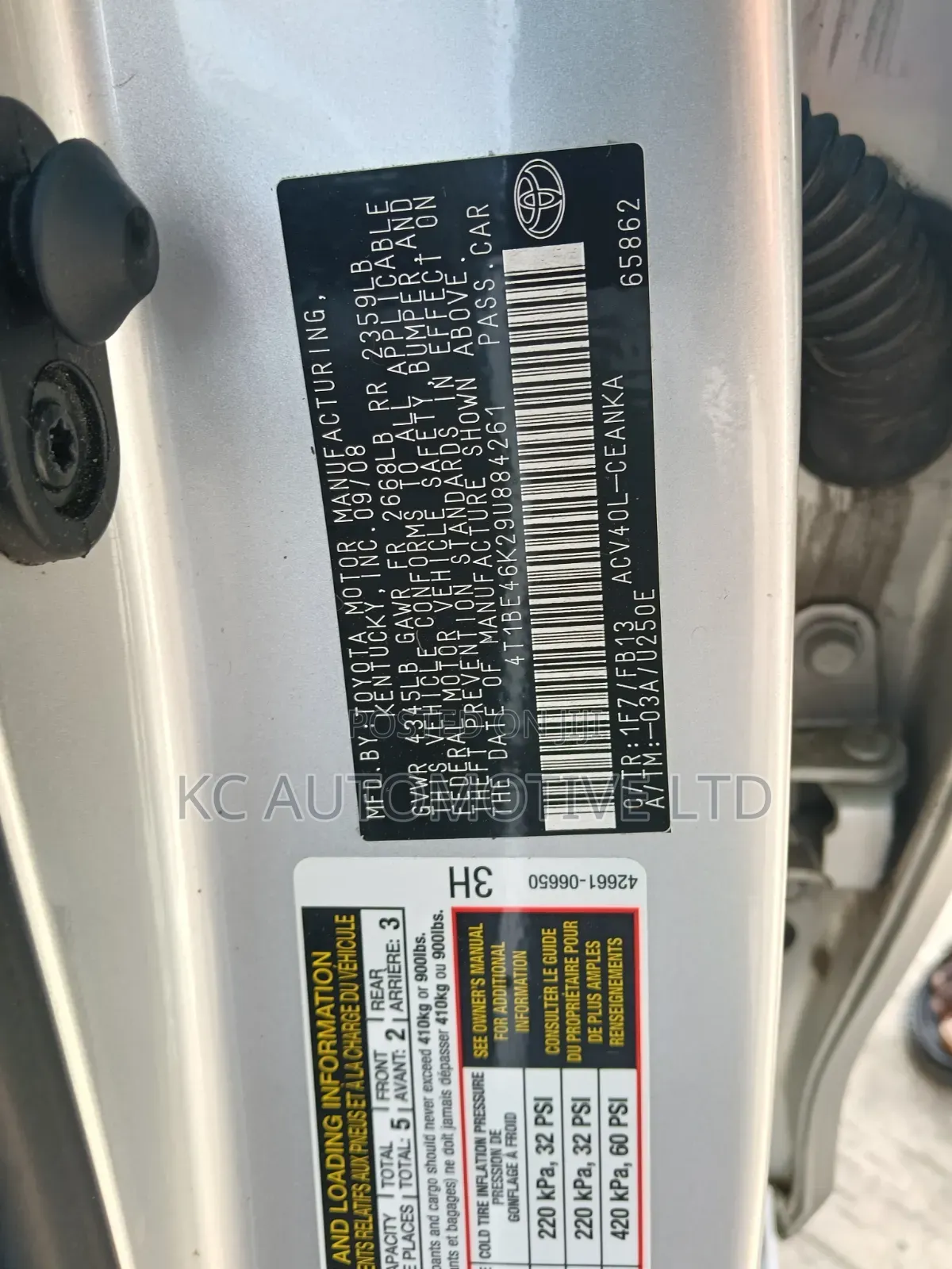 Toyota Camry 2009 Silver