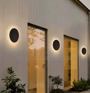 Nordic Minimalist Round LED Wall Light, Waterproof