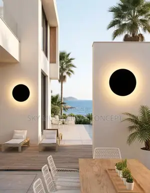 Nordic Minimalist Round LED Wall Light, Waterproof