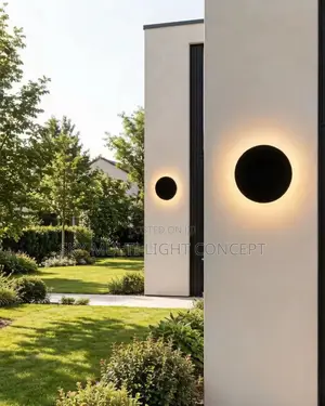 Nordic Minimalist Round LED Wall Light, Waterproof