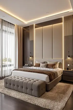 Luxury Hotel Bedroom Interior Design, Furniture & Custom Woodwork