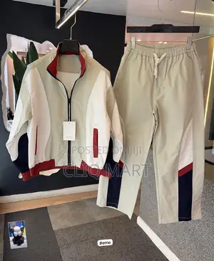 Minimalist Color-Blocked Nylon Tracksuit Co-Ord Sets