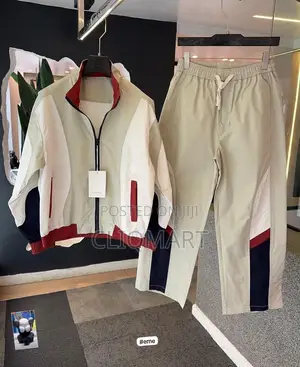 Minimalist Color-Blocked Nylon Tracksuit Co-Ord Sets