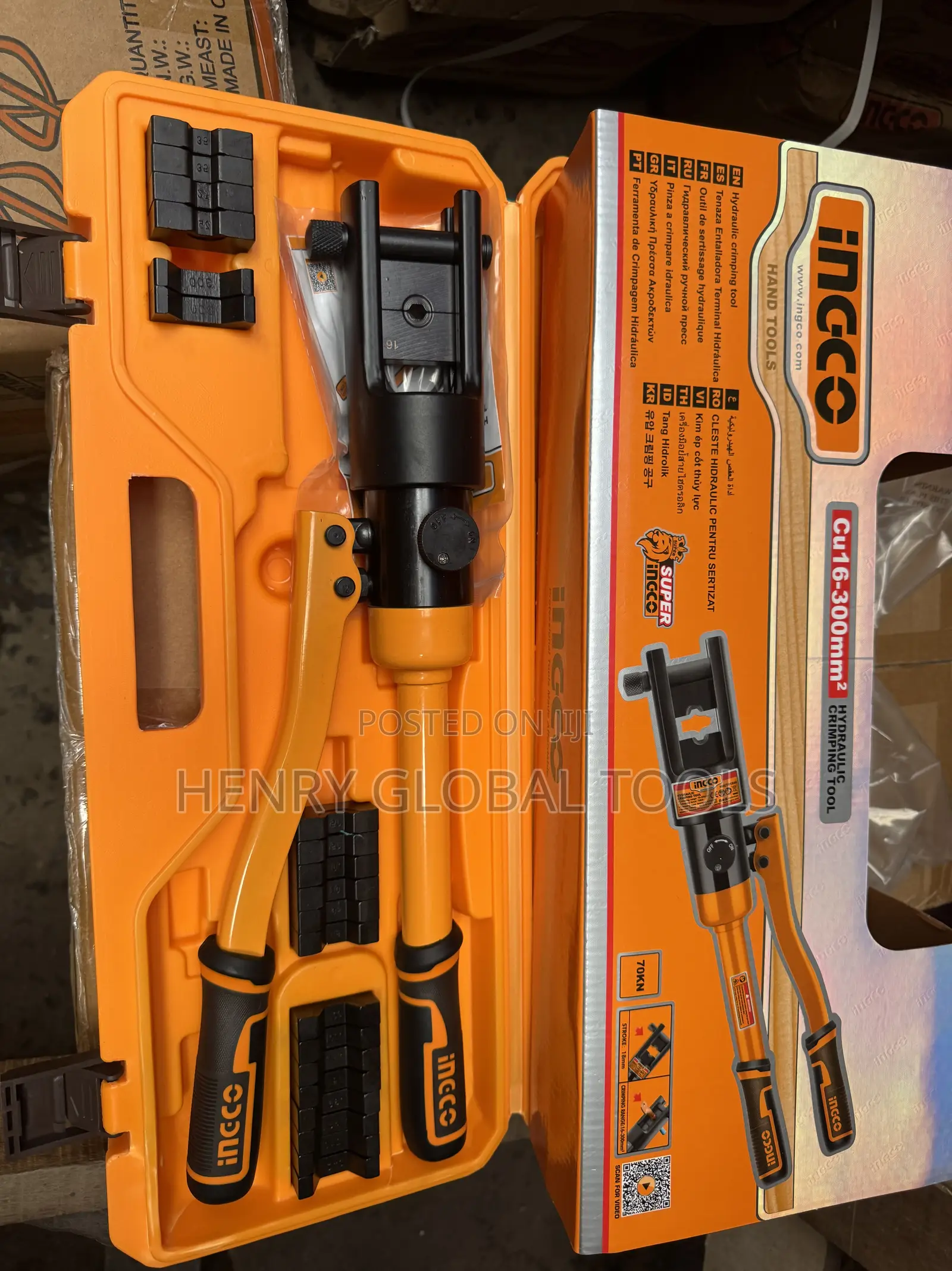 INGCO Hydraulic Crimping Tool CU16-300mm2 – 70kN