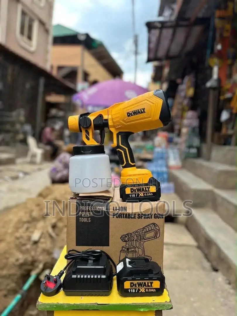 DeWalt Cordless Paint Spray Gun With Battery